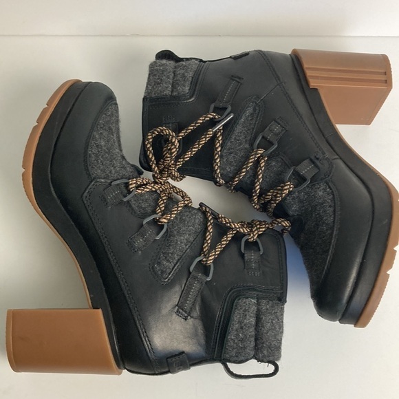 Sorel Blake Waterproof Leather Lace-up Boots Black  NL3306-010 Gorpcore Winter - Picture 14 of 16